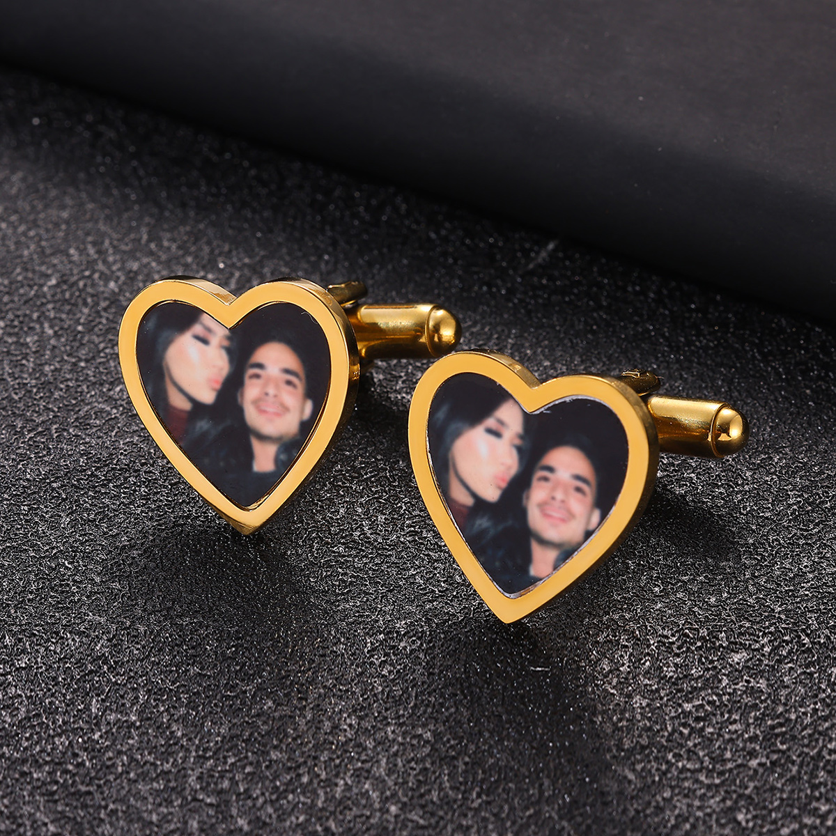 Custom picture Cufflinks for Men – Personalized Full picture Engraved Cufflinks 