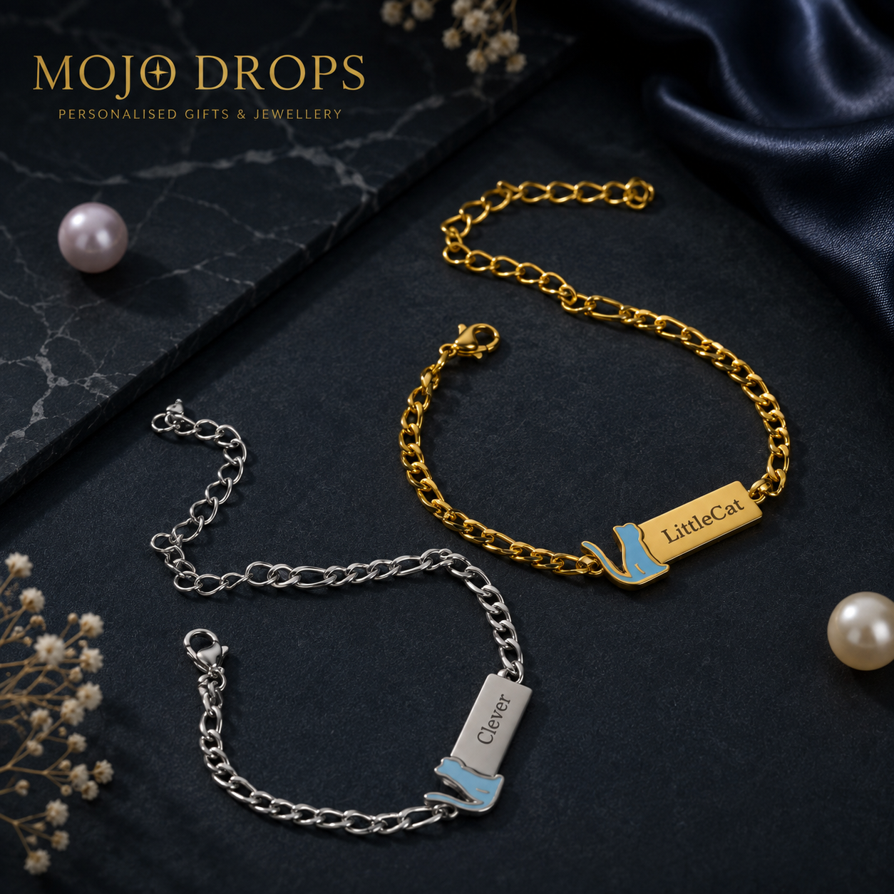 BD0710 Cat Name Bracelet