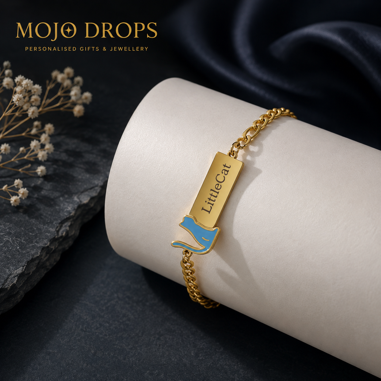 BD0710 Cat Name Bracelet