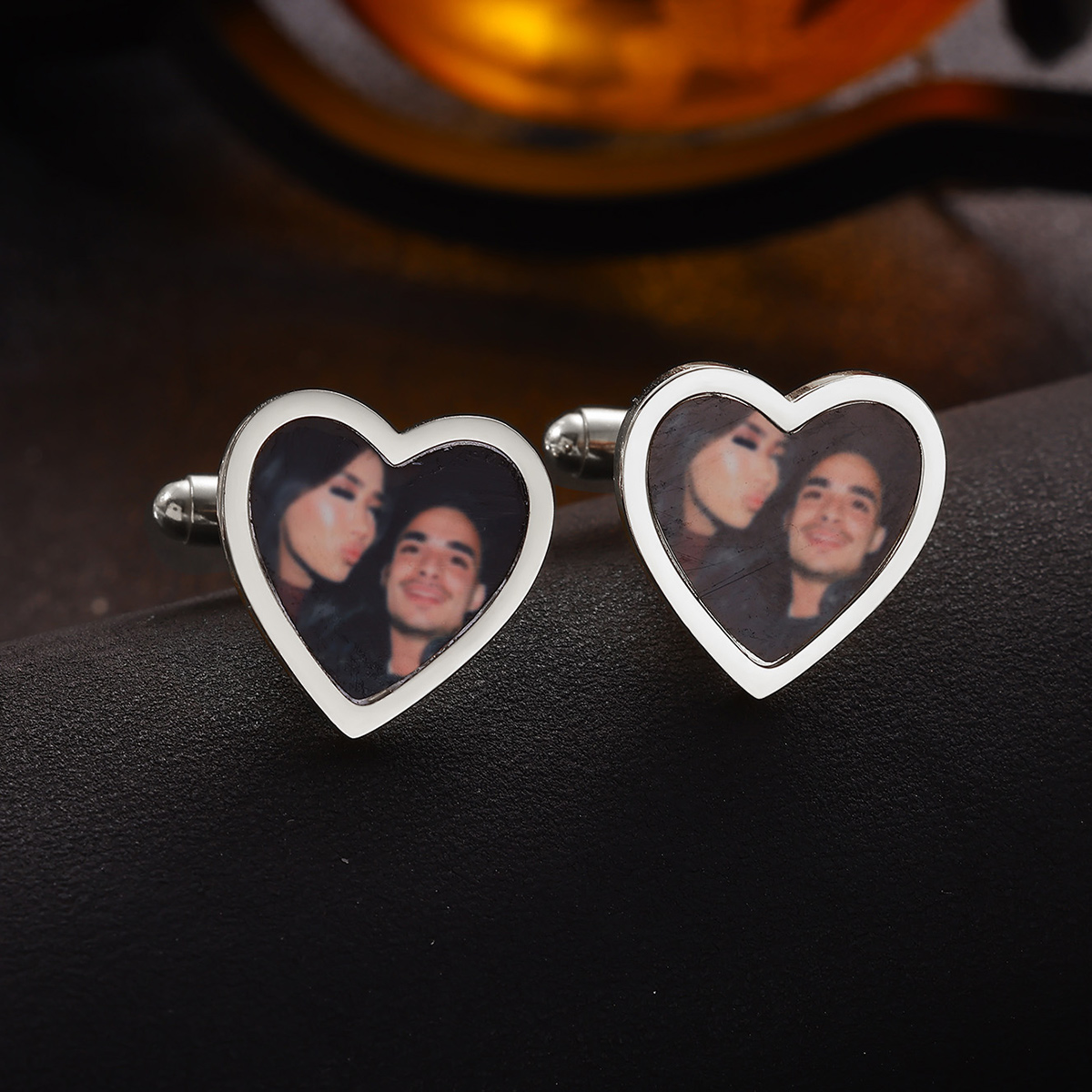 Custom picture Cufflinks for Men – Personalized Full picture Engraved Cufflinks 