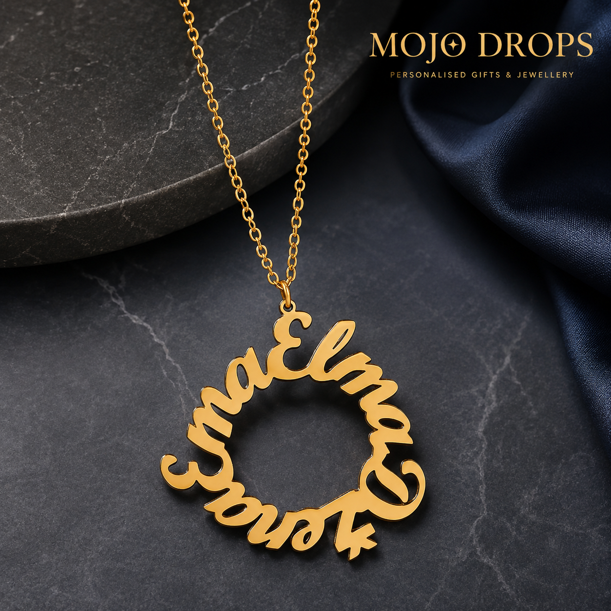 ND 1220: Circular Name Necklace