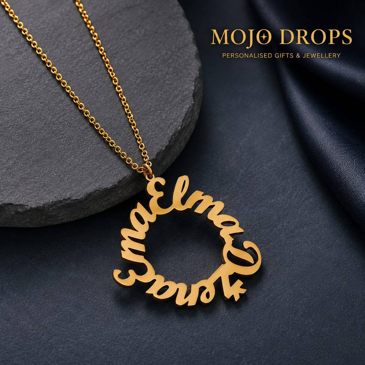 ND 1220: Circular Name Necklace