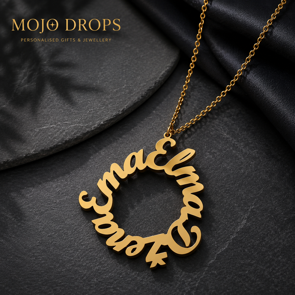 ND 1220: Circular Name Necklace