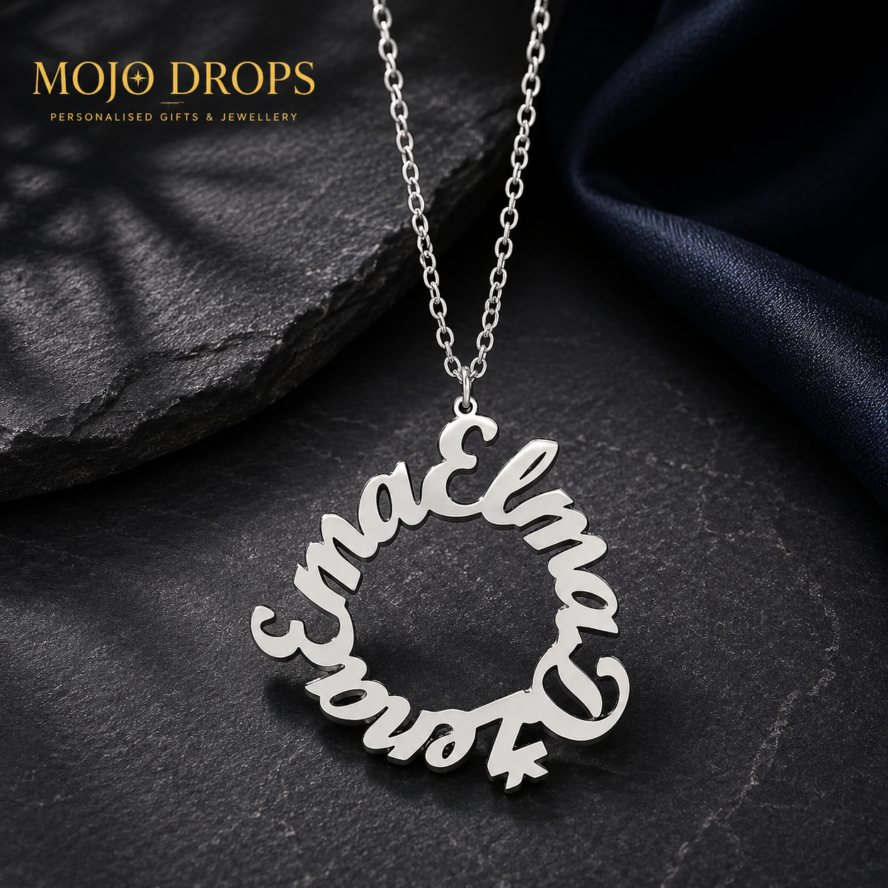 ND 1220: Circular Name Necklace
