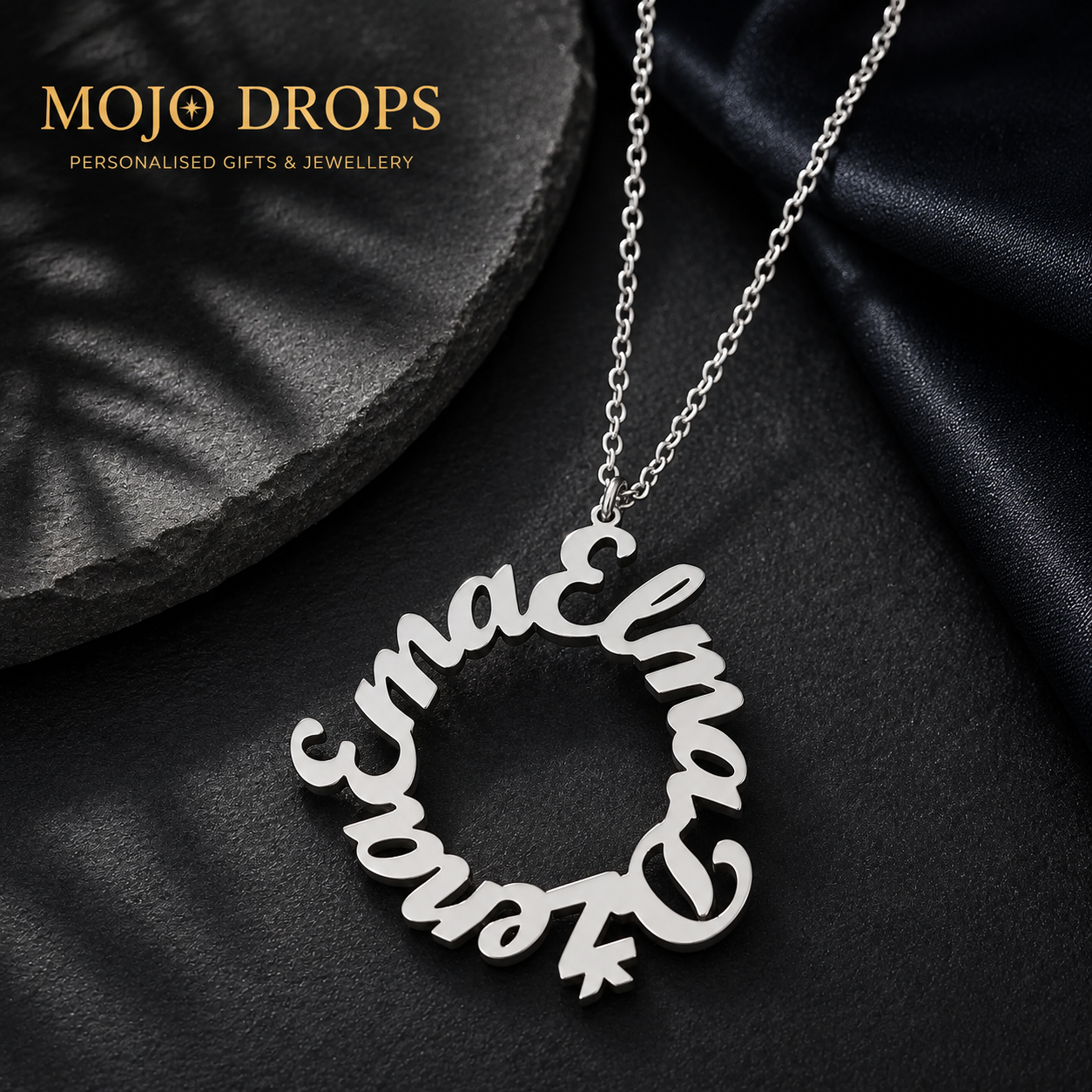 ND 1220: Circular Name Necklace