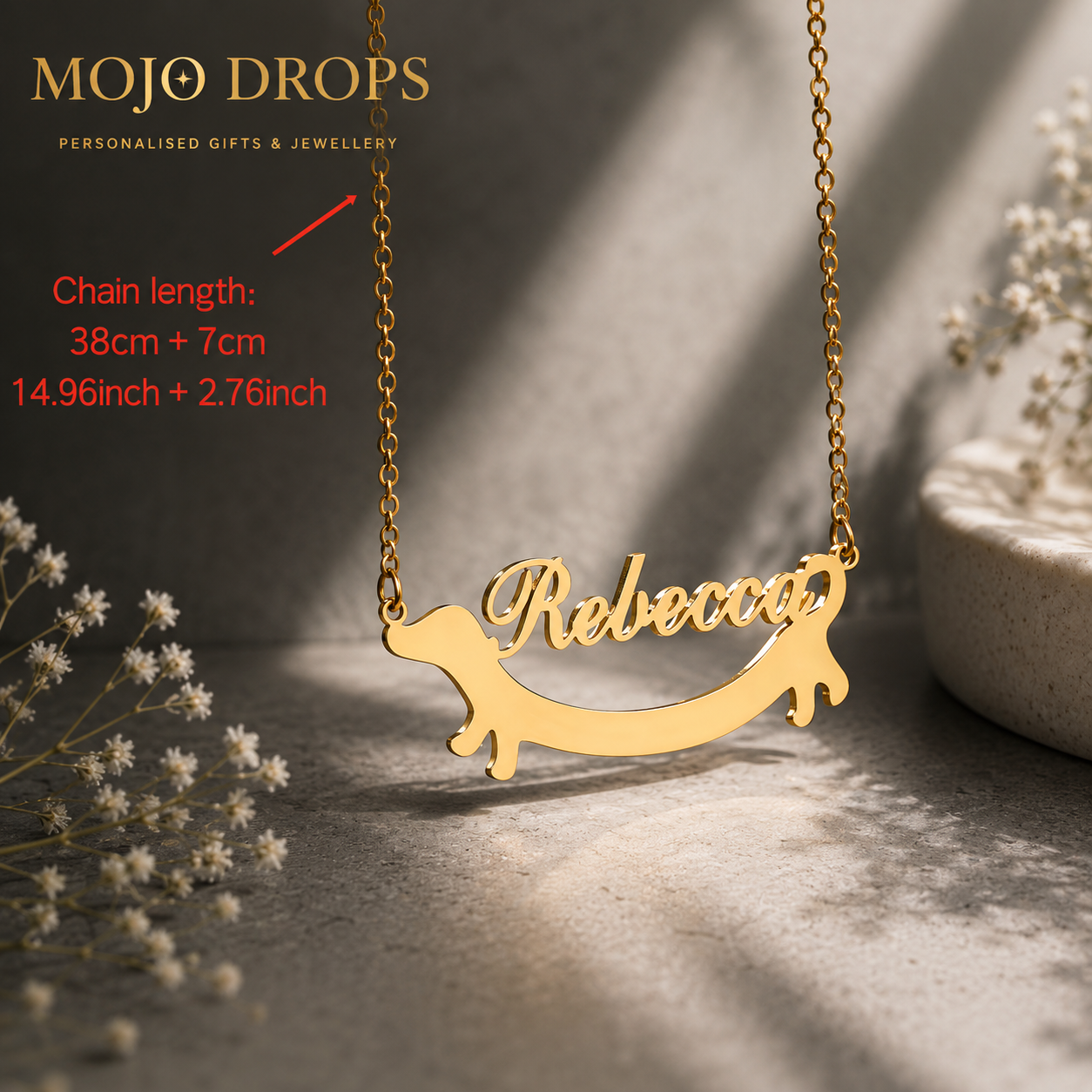 Dachshund Name Necklace ND0960