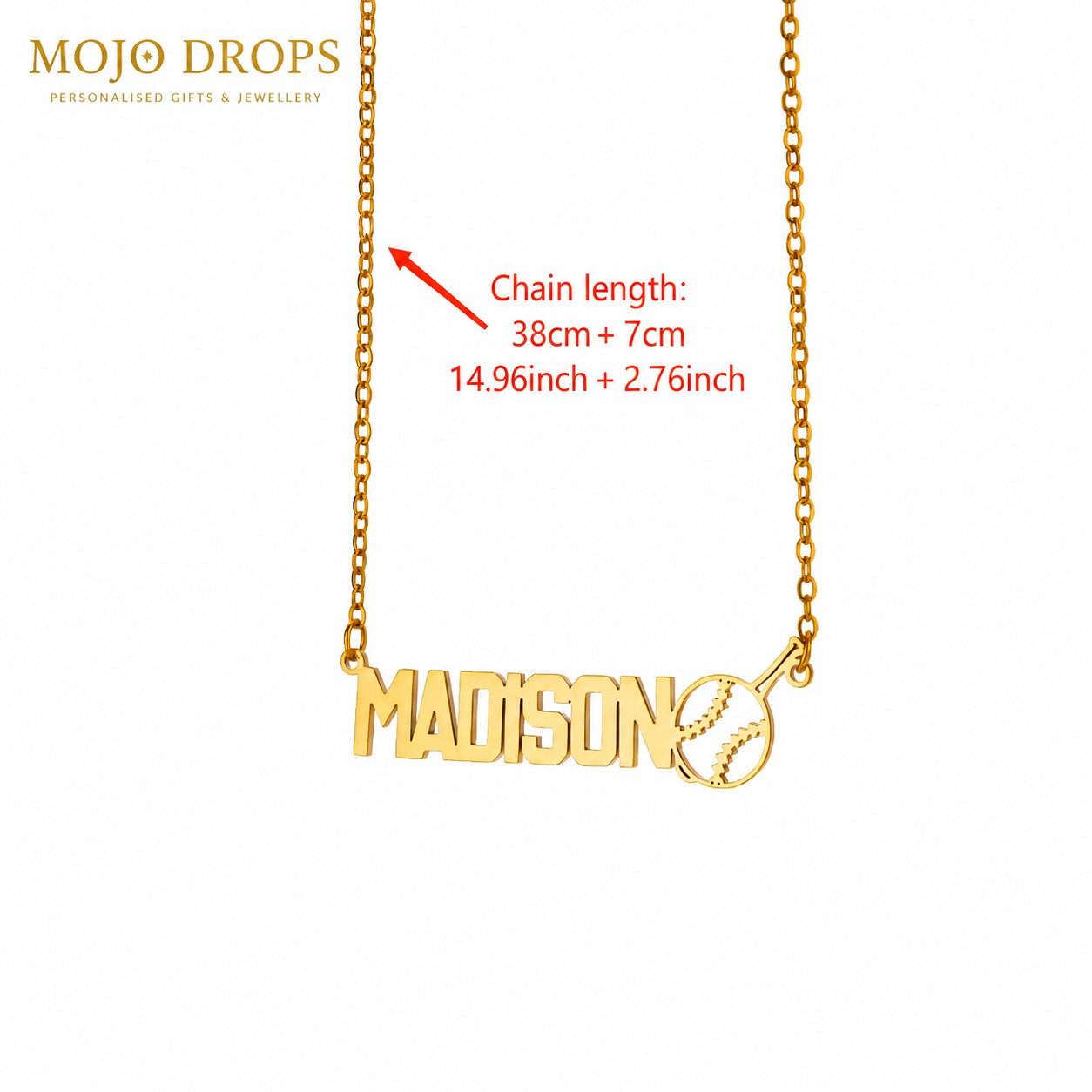 ND0889 Baseball Necklace