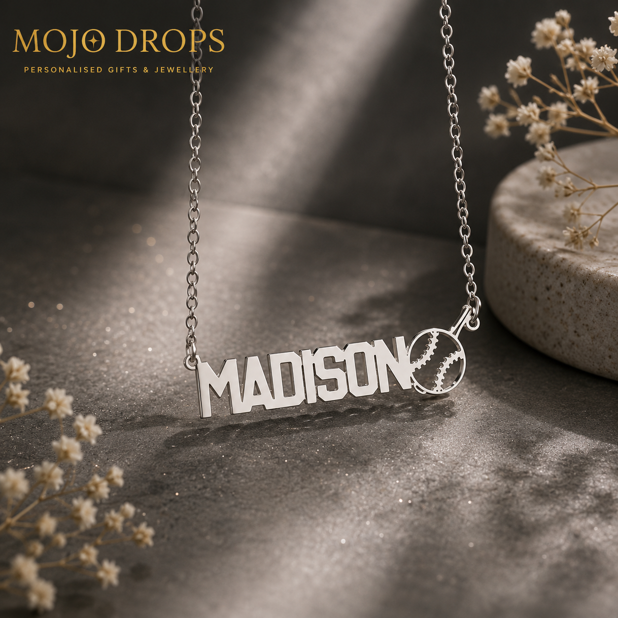 ND0889 Baseball Necklace