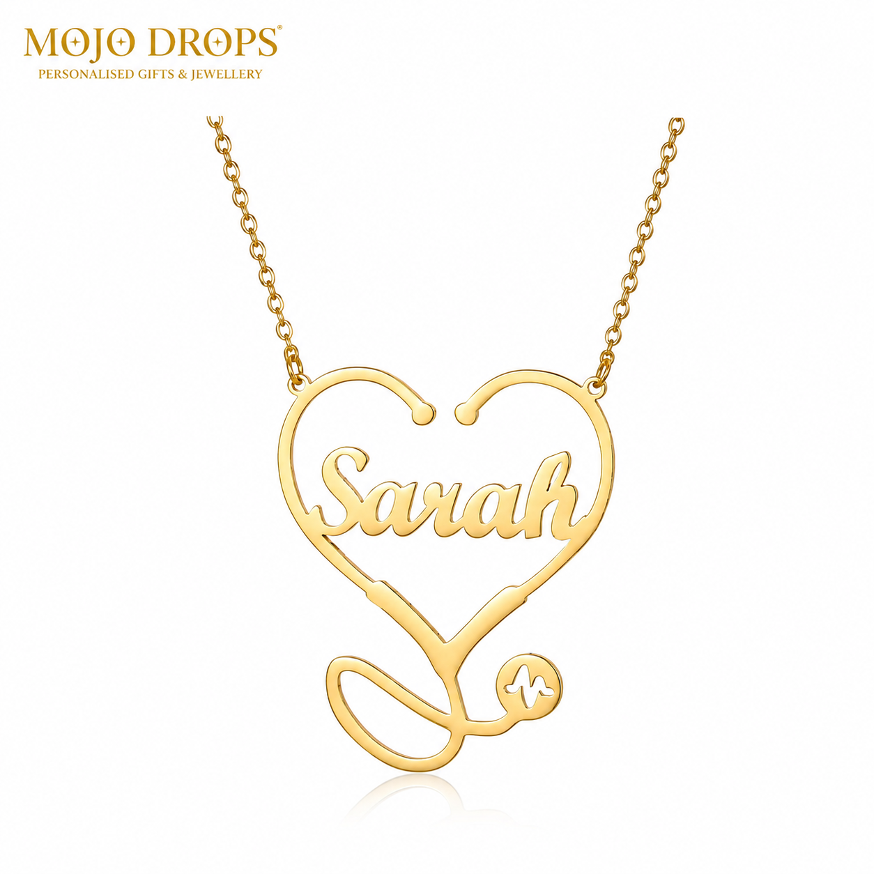 ND0240-W Heartbeat Stethoscope Necklace