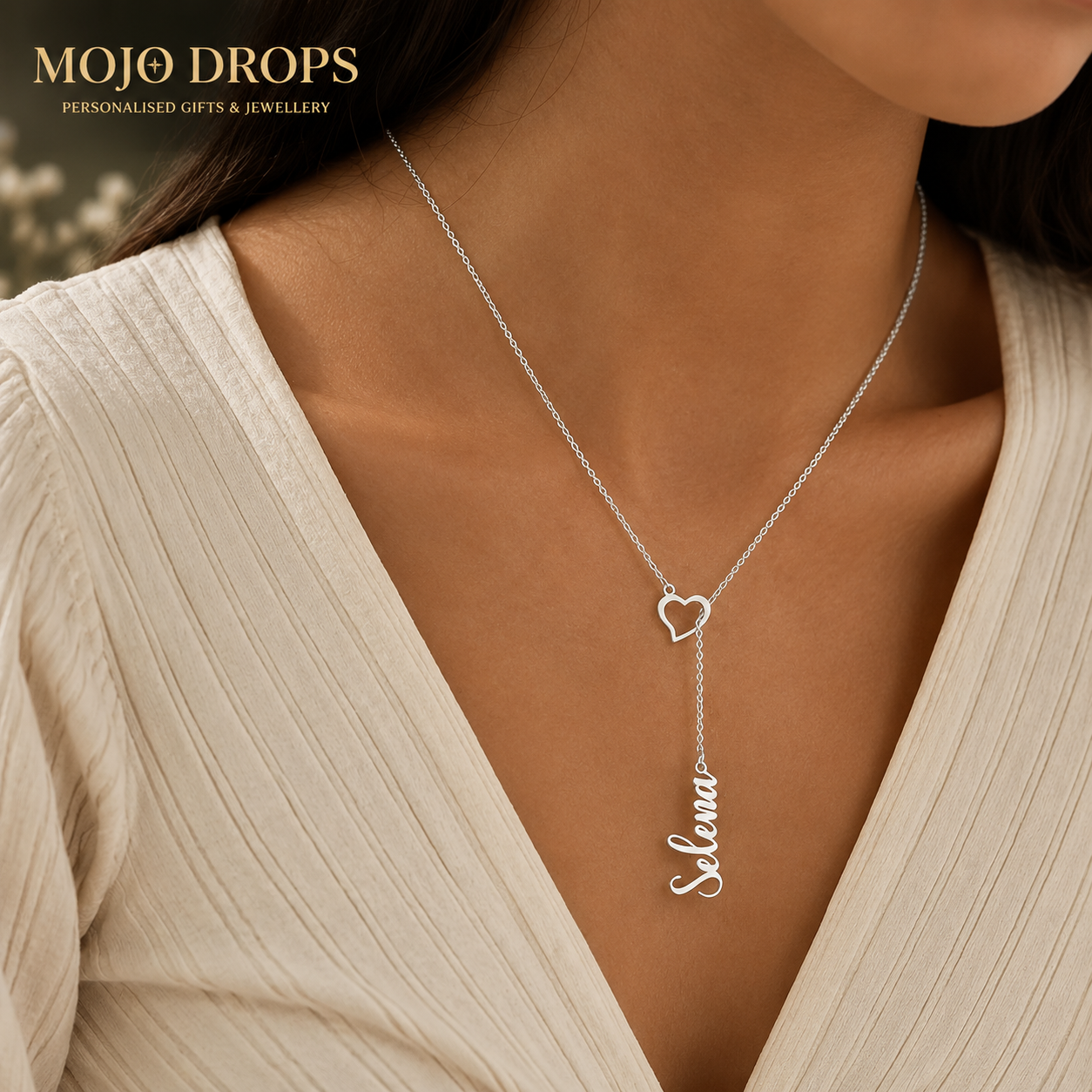 ND02758 Heart Drop Necklace