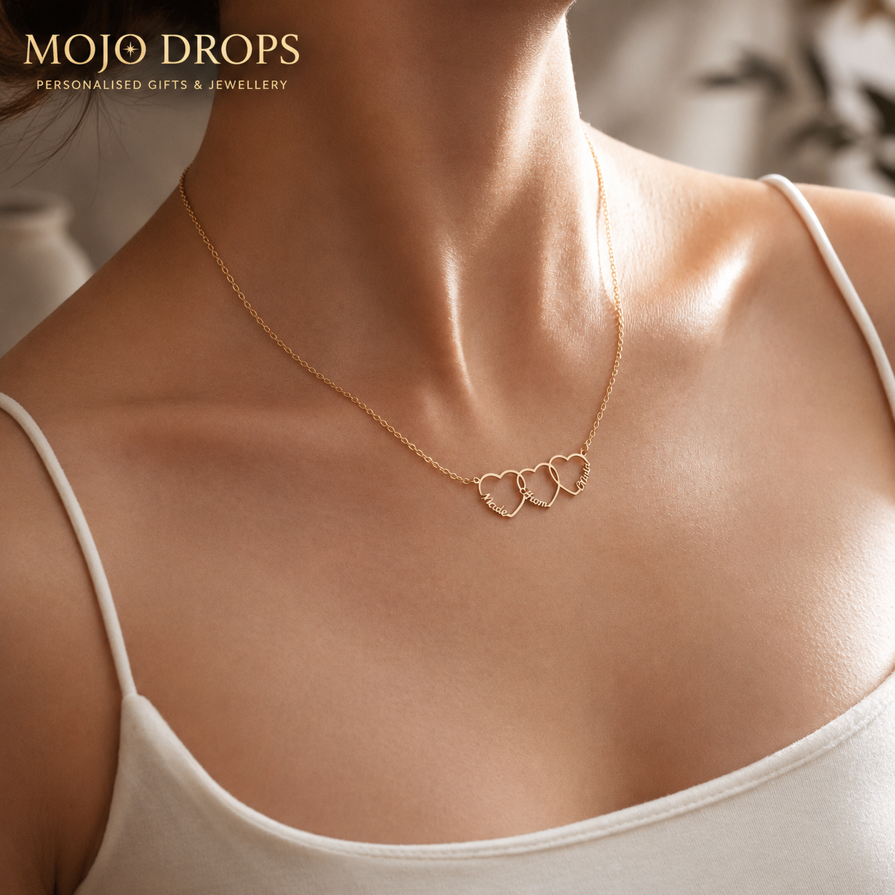 ND03955 Triple Heart Necklace