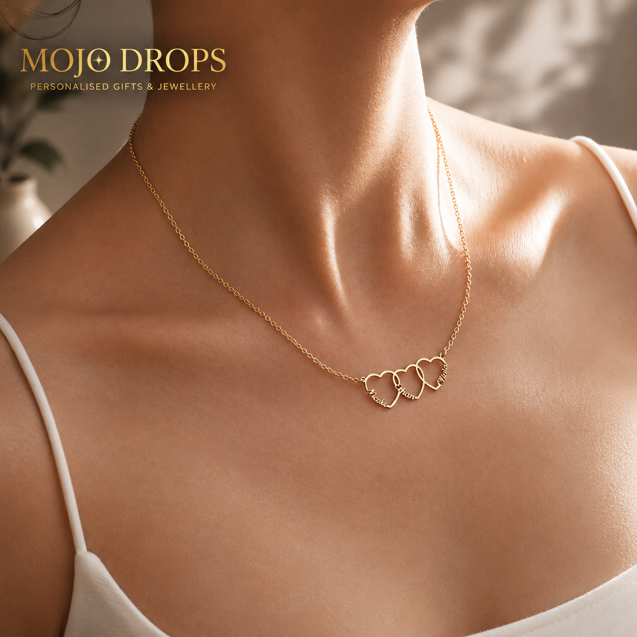 ND03955 Triple Heart Necklace