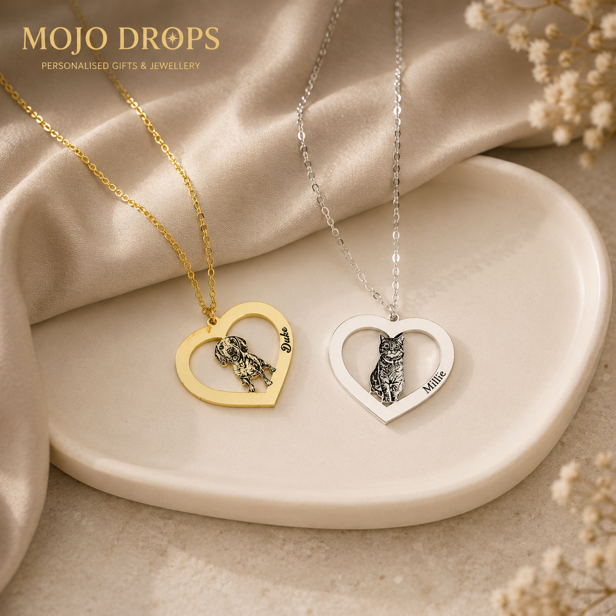 ND06695  Pet Heart Necklace