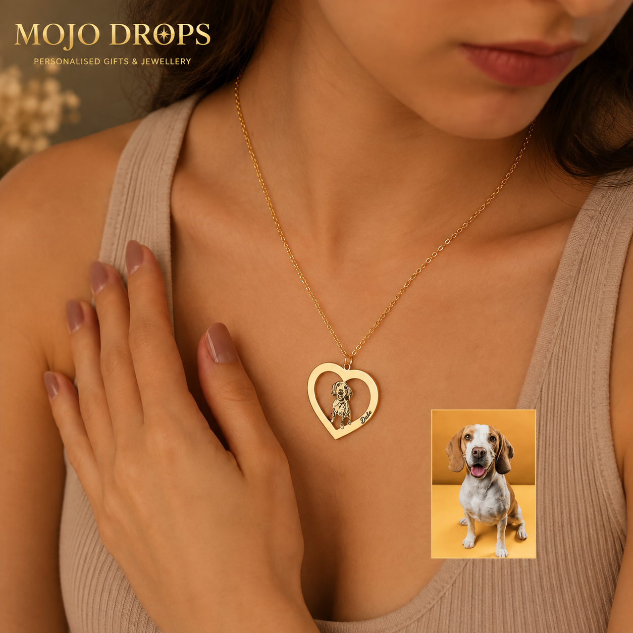 ND06695  Pet Heart Necklace