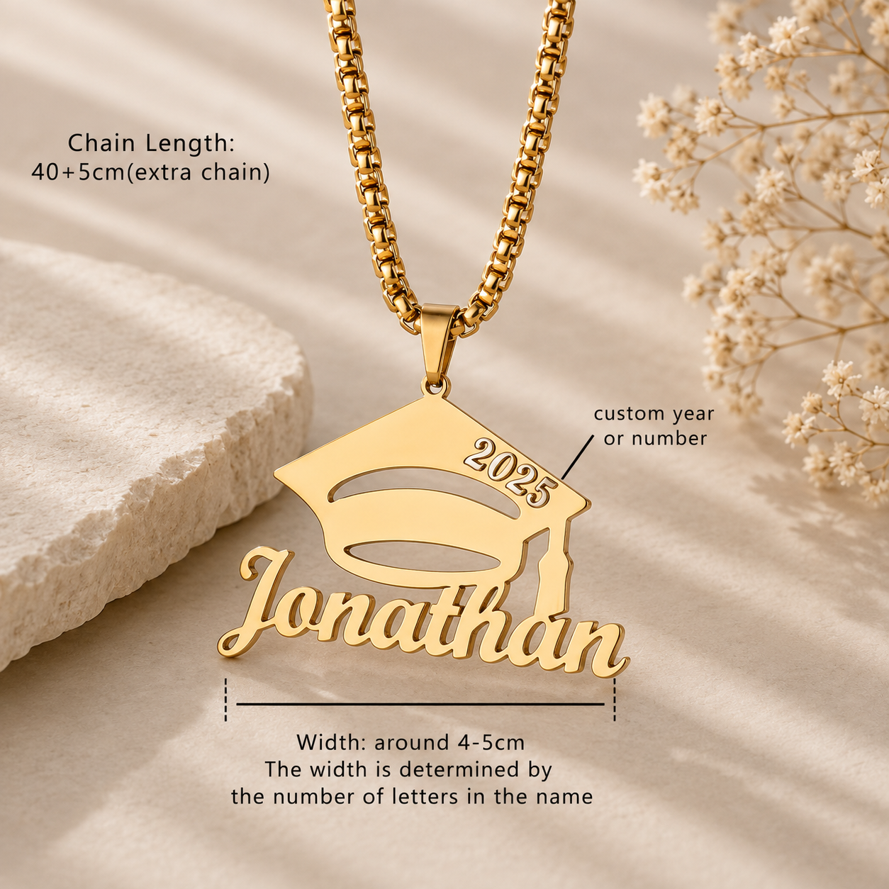 ND03631 Graduation Themed Necklace