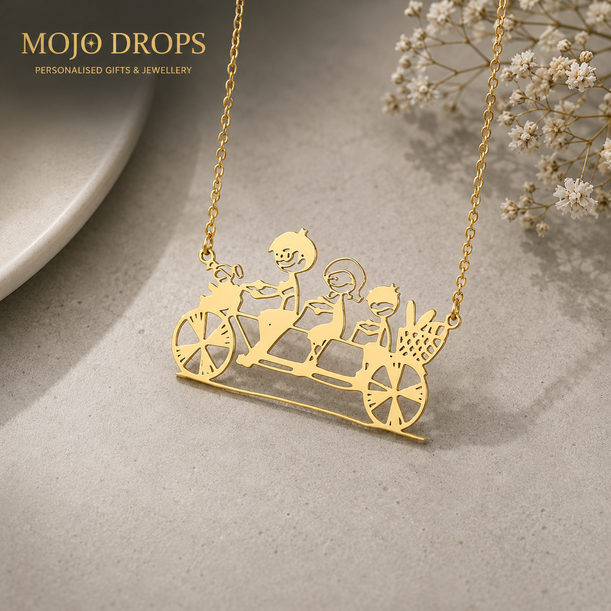 ND0183 Hand-drawn Necklace