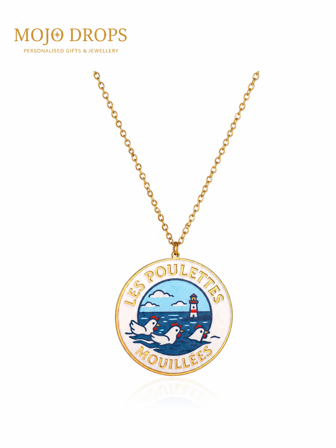 Les Poulettes Mouillées Coastal Pendant Necklace