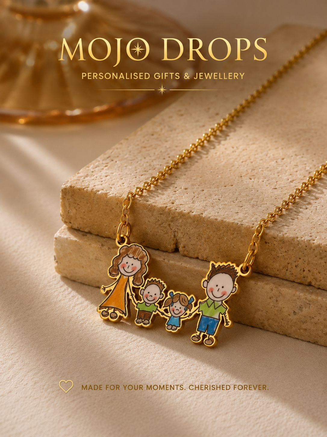 Custom Family Drawing Necklace