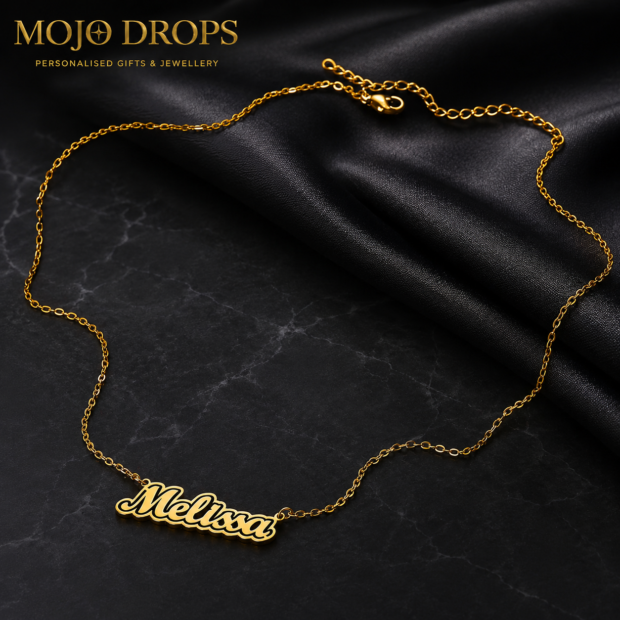ND0494-W Outline Name Necklace