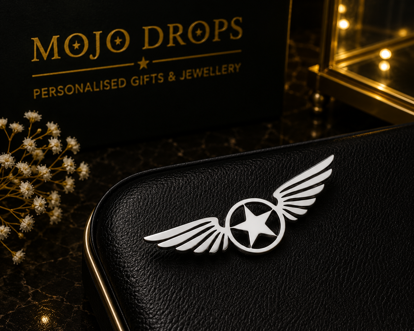 Illustrated Logo Brooch