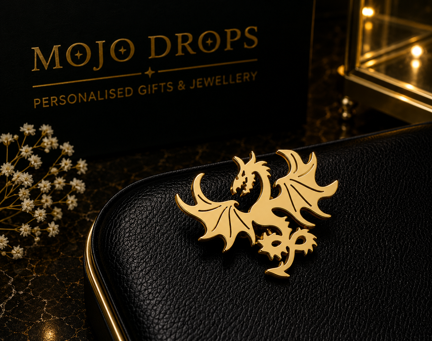 Illustrated Logo Brooch
