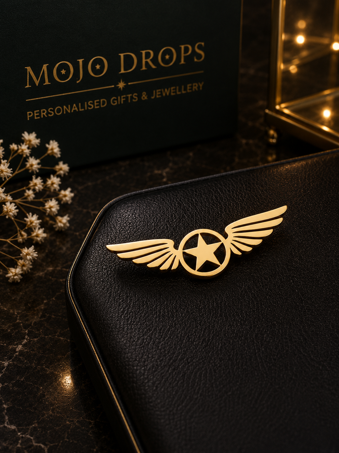 Illustrated Logo Brooch