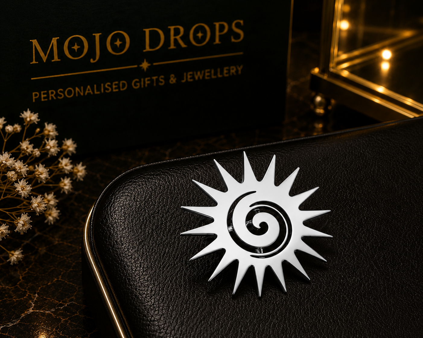 Illustrated Logo Brooch