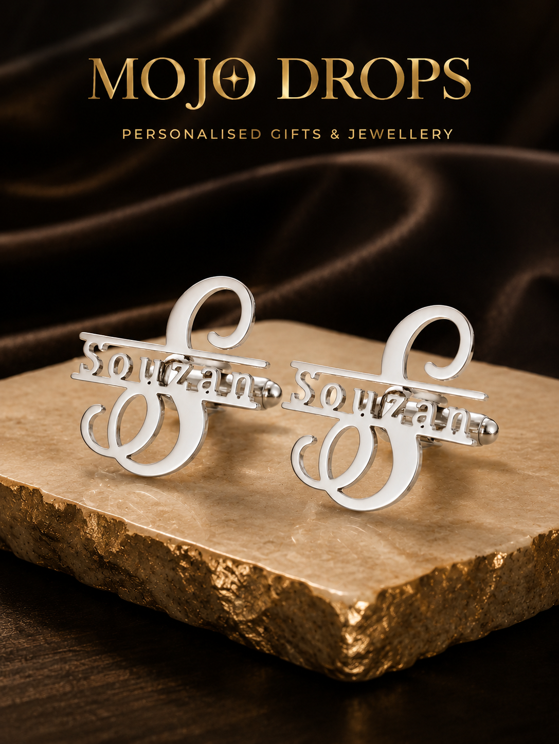 Executive Custom Initial Cufflinks
