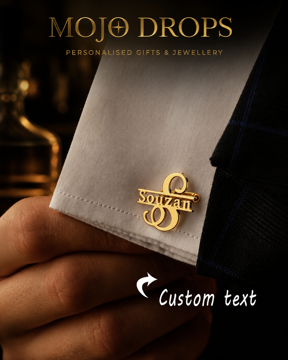 Executive Custom Initial Cufflinks