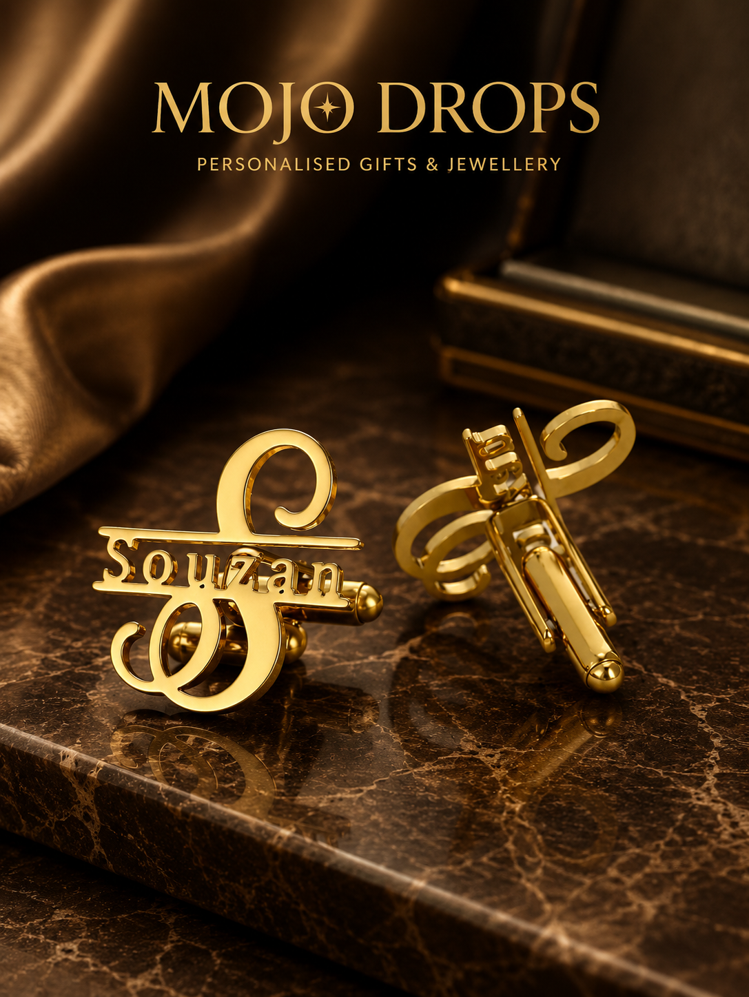 Executive Custom Initial Cufflinks