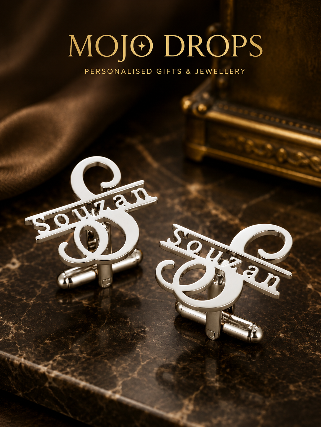 Executive Custom Initial Cufflinks