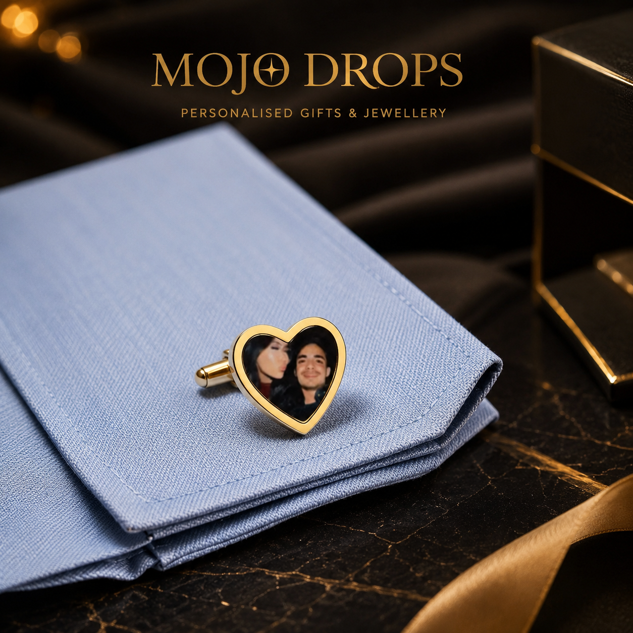 Personalized Romantic Portrait Cufflinks