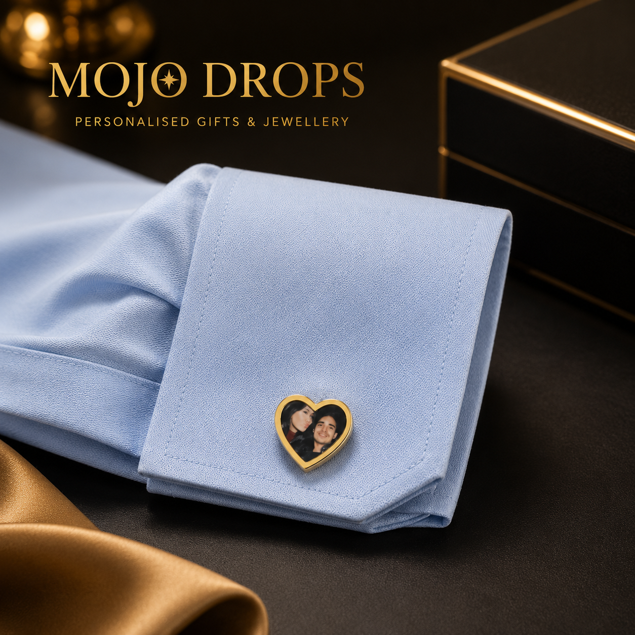 Personalized Romantic Portrait Cufflinks