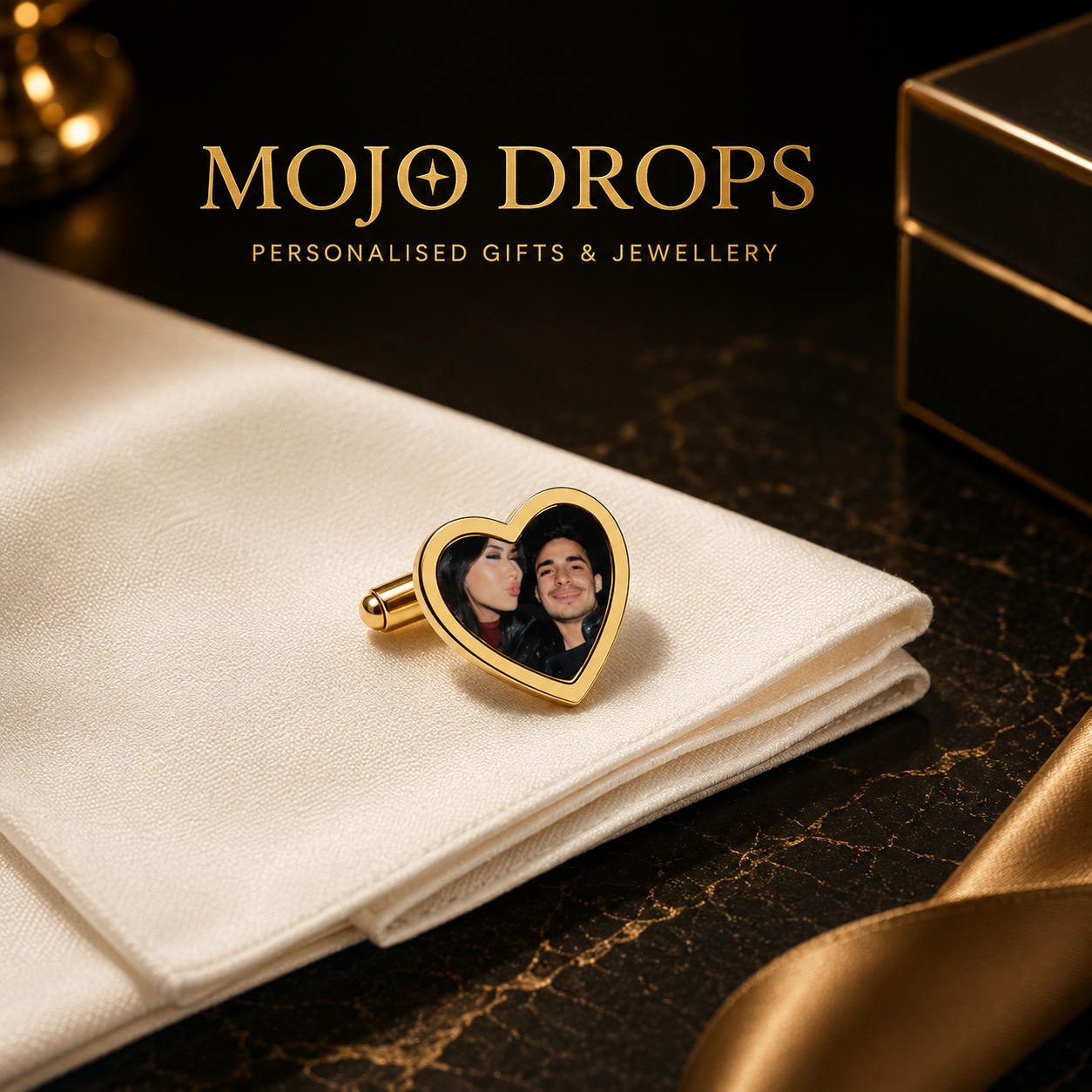 Personalized Romantic Portrait Cufflinks