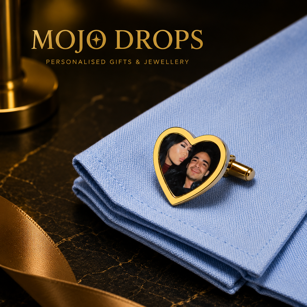 Personalized Romantic Portrait Cufflinks