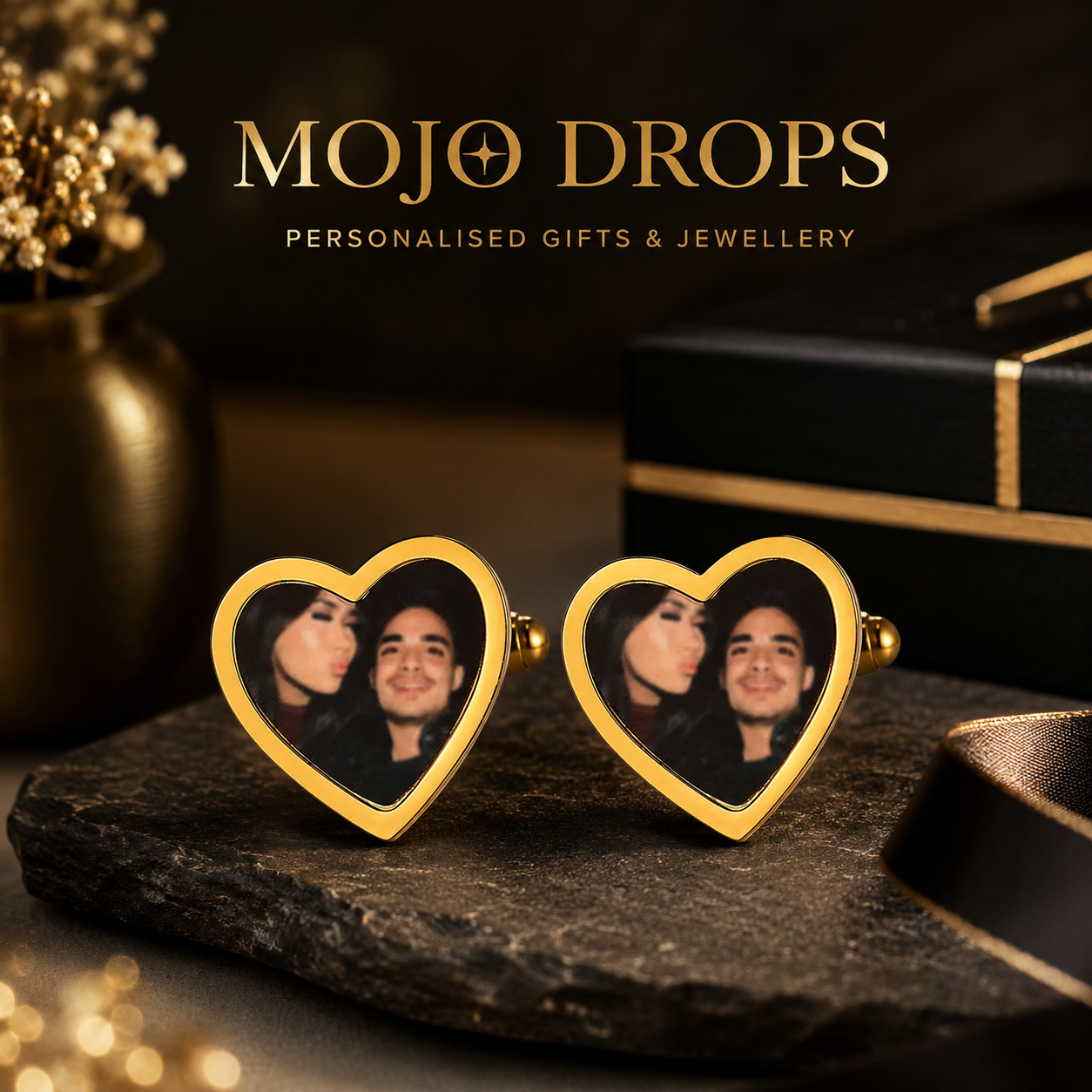 Personalized Romantic Portrait Cufflinks