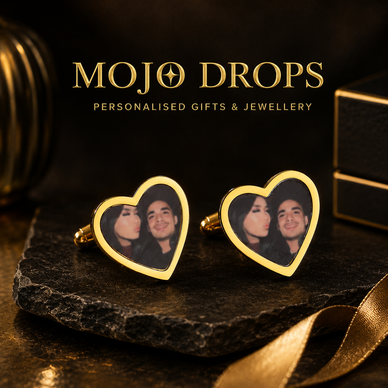Personalized Romantic Portrait Cufflinks