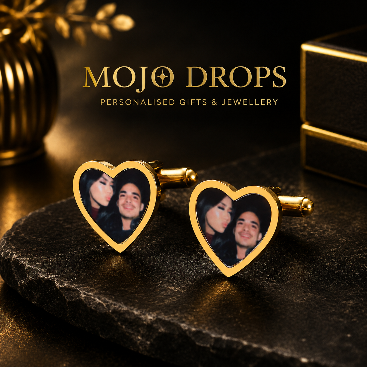 Personalized Romantic Portrait Cufflinks