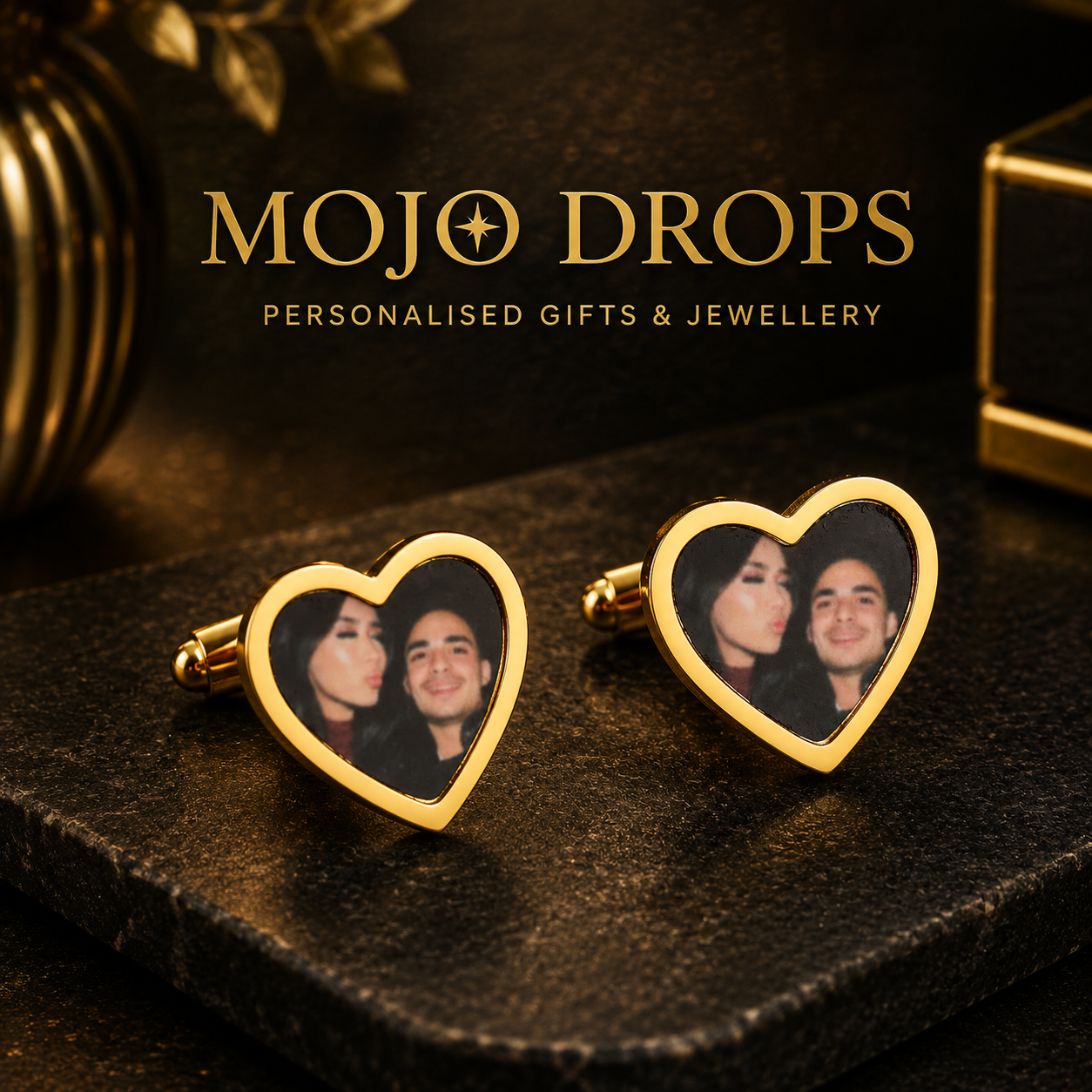 Personalized Romantic Portrait Cufflinks