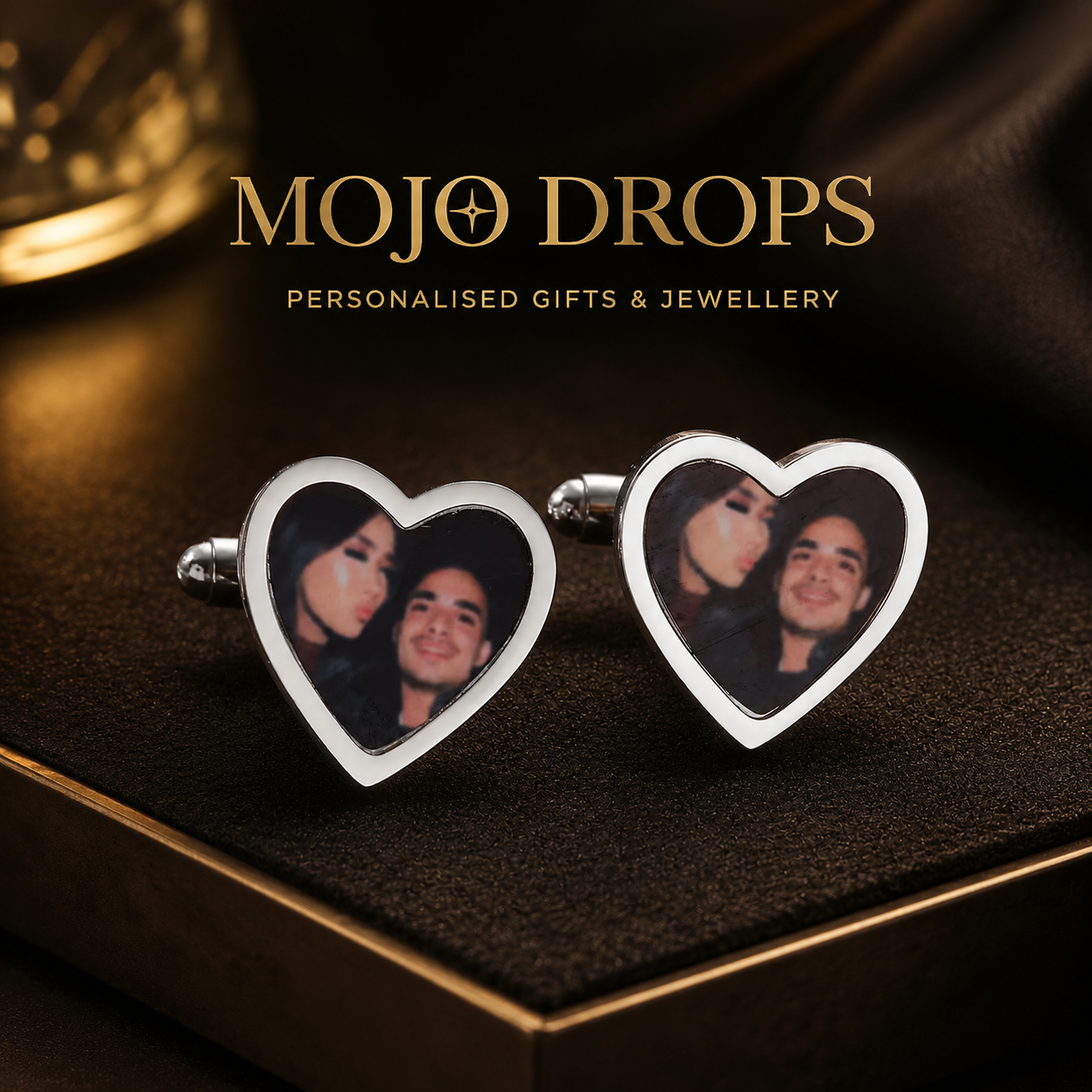 Personalized Romantic Portrait Cufflinks