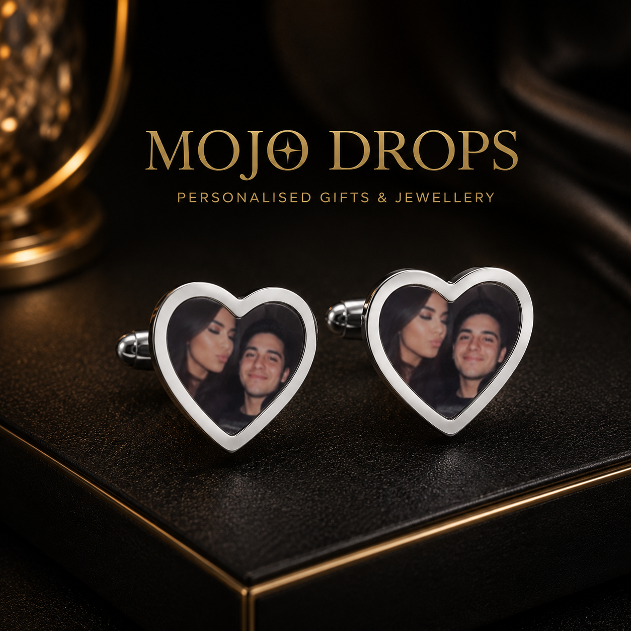 Personalized Romantic Portrait Cufflinks
