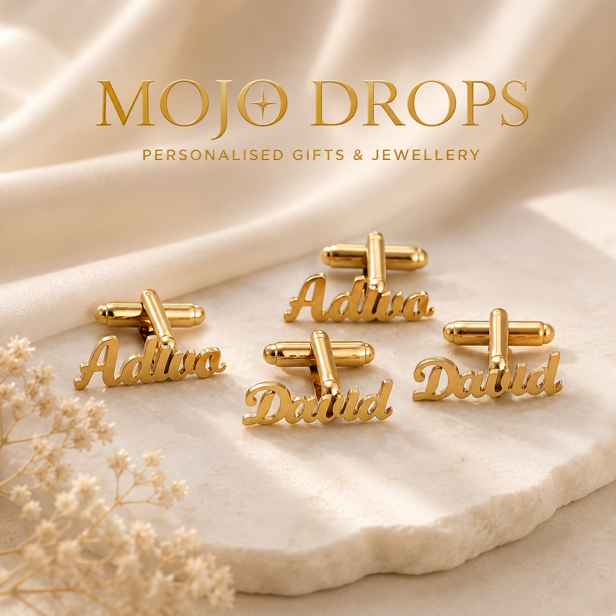 CD001 Wrexham Font Name Cufflinks