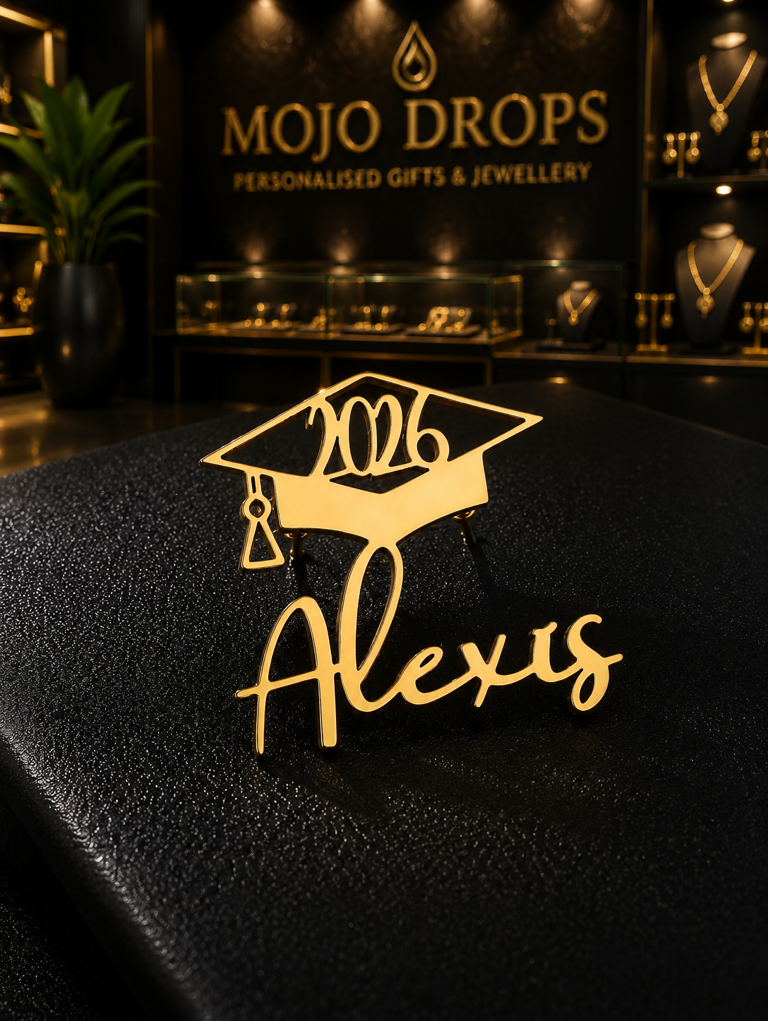 Graduation 2026 Name Brooch