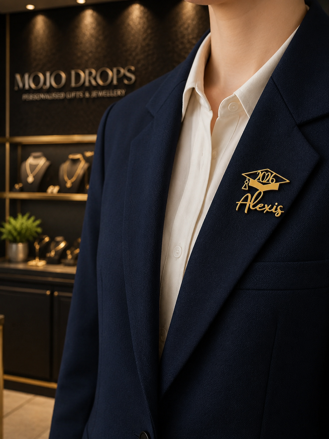 Graduation 2026 Name Brooch