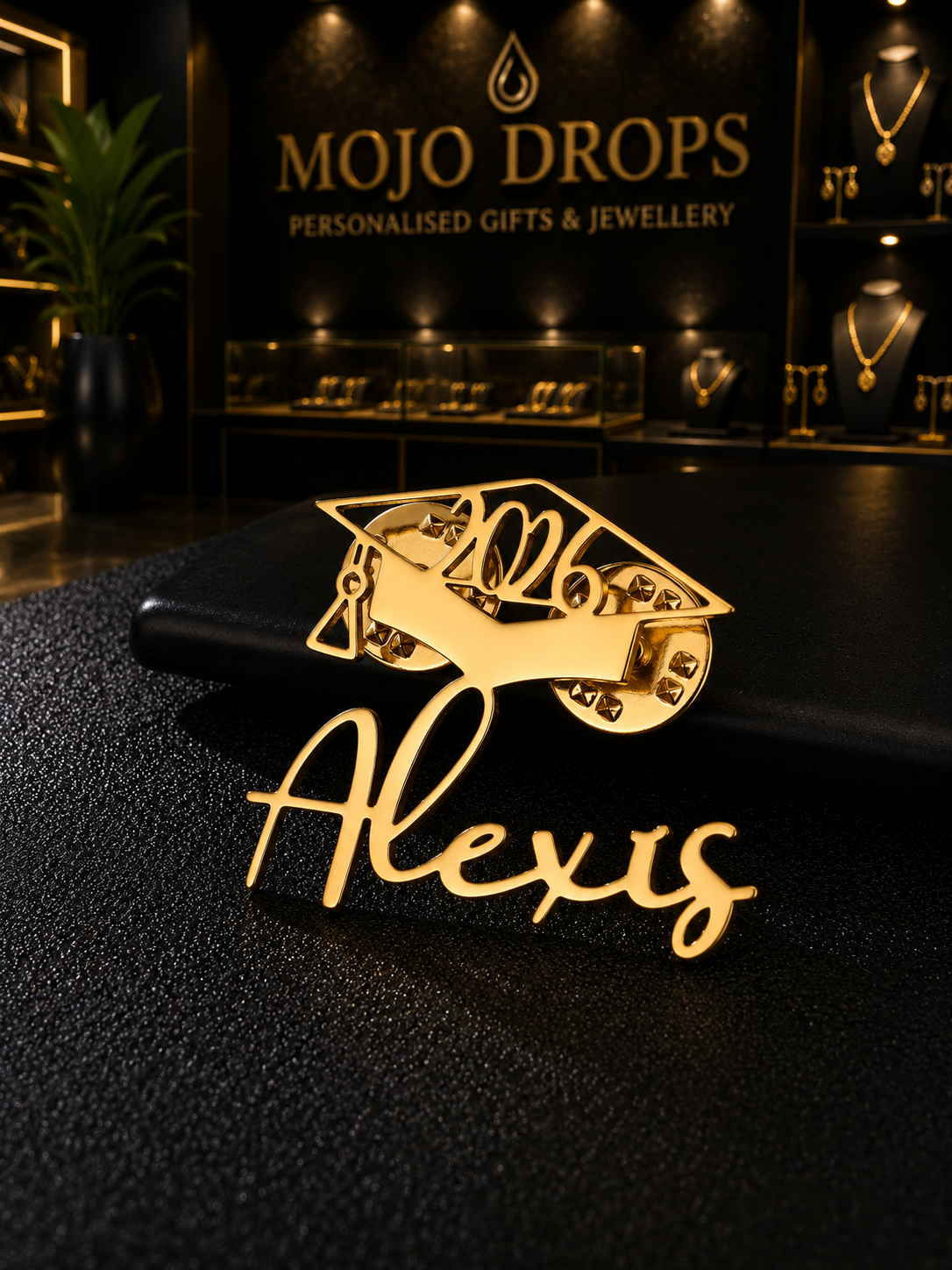 Graduation 2026 Name Brooch