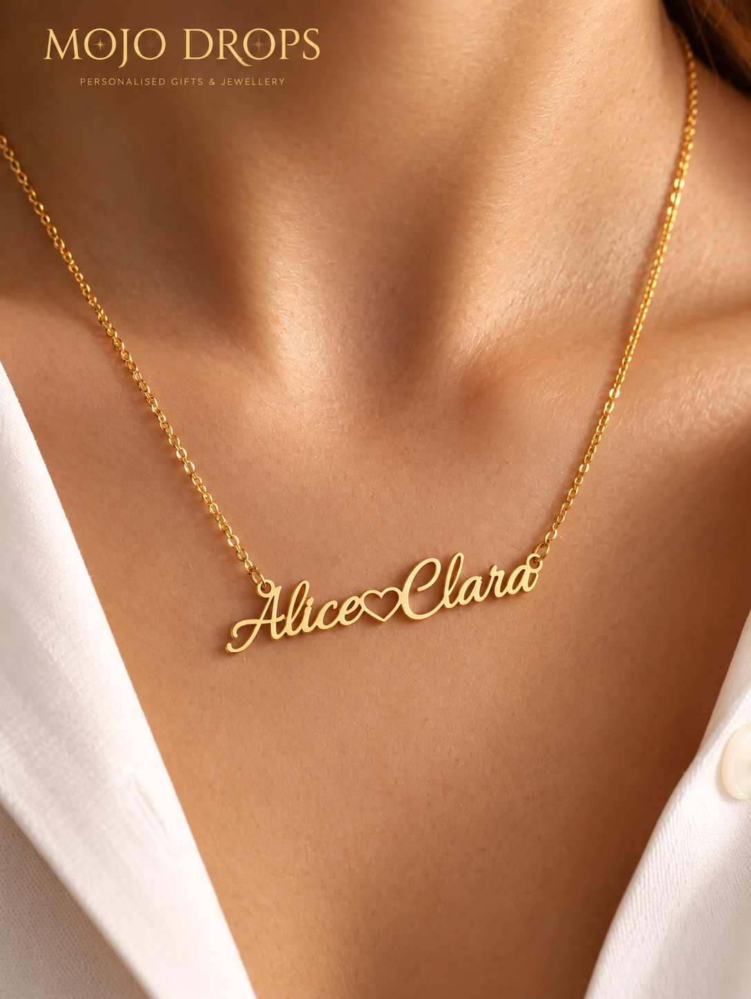 1 Piece Custom Couple Name Pendant Necklace