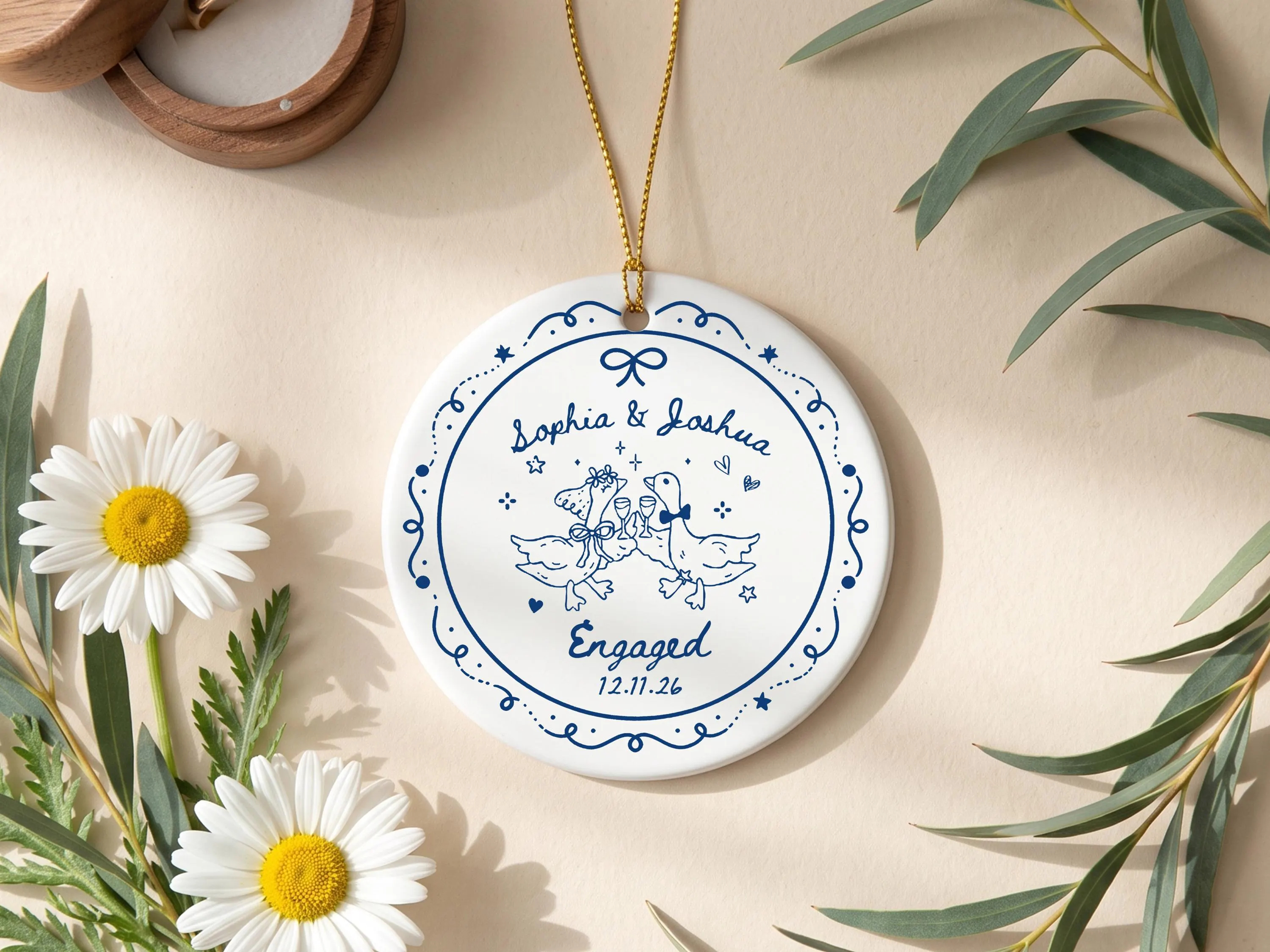 MOJO DROPS Custom Ceramic Name Ornament