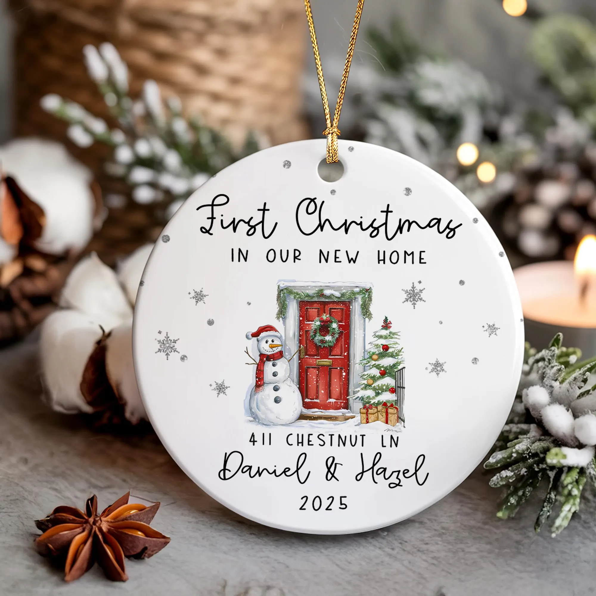 MOJO DROPS Custom Ceramics Christmas Hat Ornaments Christmas Gifts