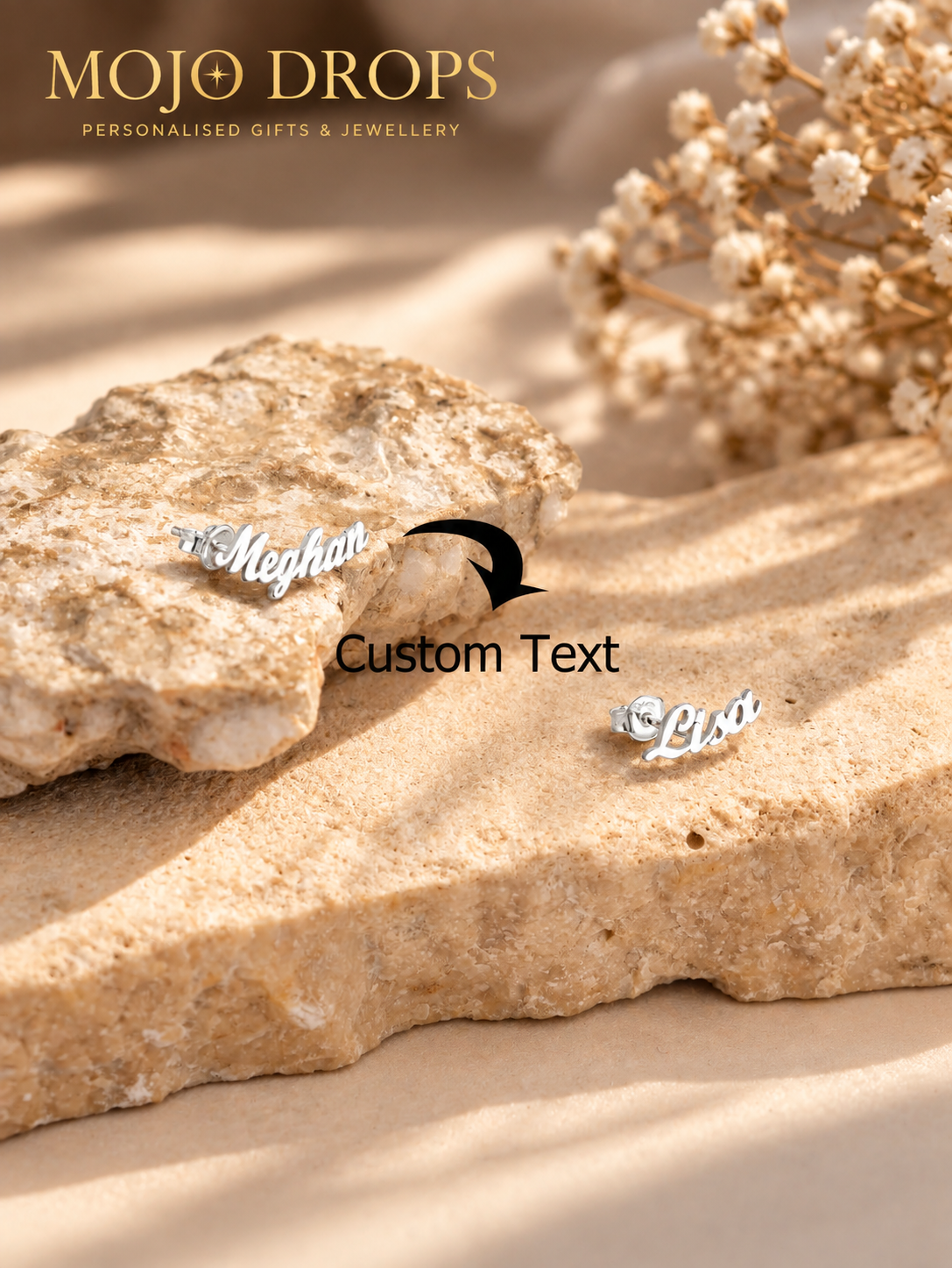Custom Number Earrings, Year Earrings, Unisex, Stainless Steel Jewelry, Date Stud Earrings, Ball Stud Earrings, Personalized Gift, Ear Jewelry