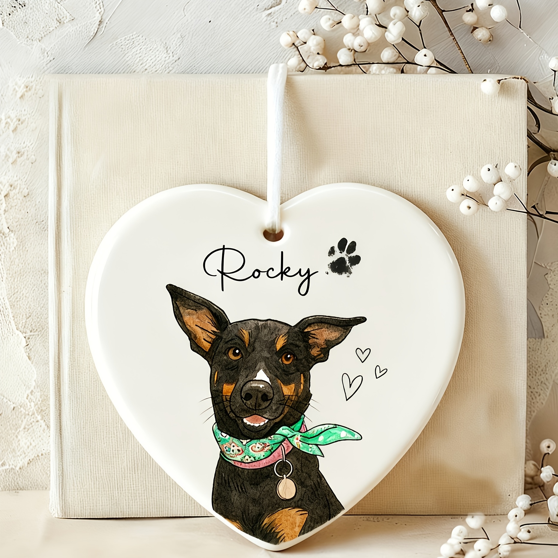 Pet Round Ceramic Ornament SPD069